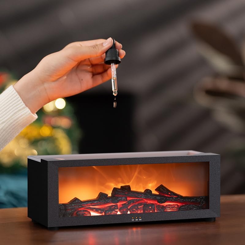 Mini Flame Fireplace Aromatherapy Diffuser