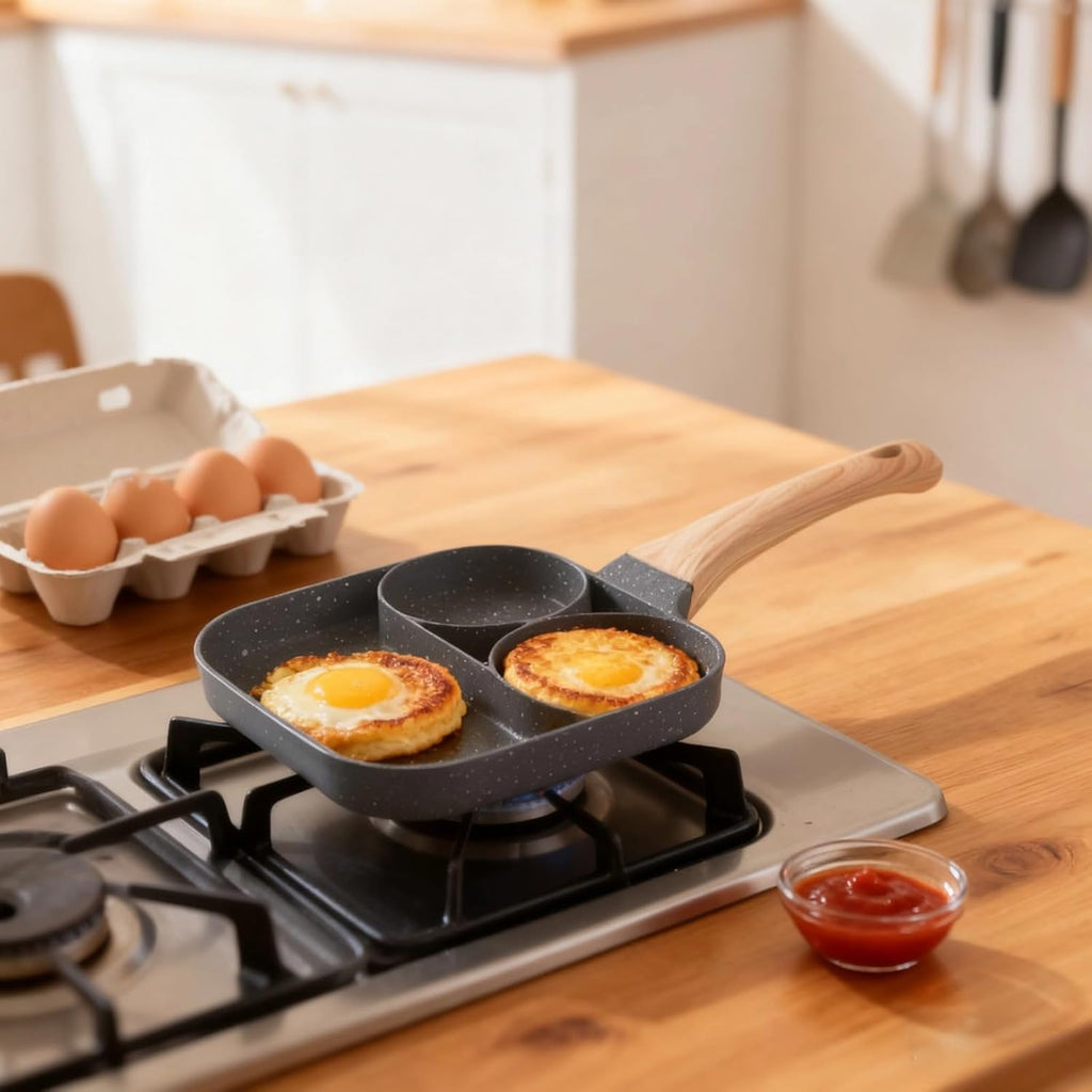 4-Hole Nonstick Iron Frying Pan +FREE GIFT!