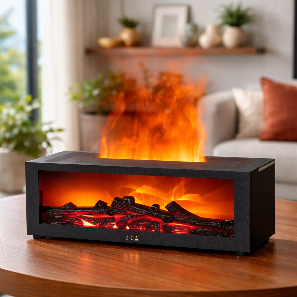 Mini Flame Fireplace Aromatherapy Diffuser