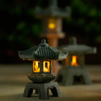 Mini Pagoda Lantern Light Garden Statue