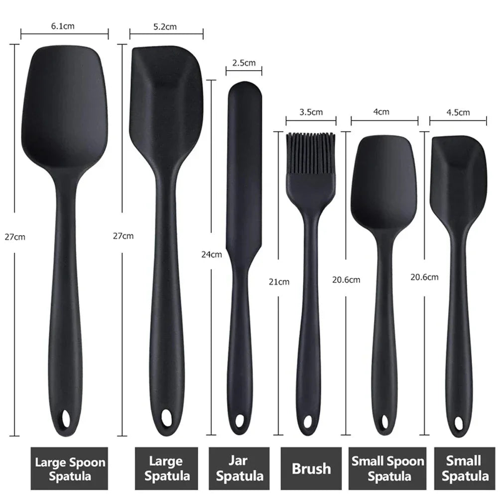 6-Pcs Silicone Spatula Set