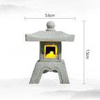 Mini Pagoda Lantern Light Garden Statue