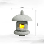Mini Pagoda Lantern Light Garden Statue