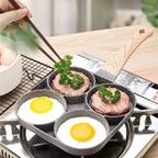 4-Hole Nonstick Iron Frying Pan +FREE GIFT!