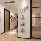 Home Logo 3D Wall Mirror