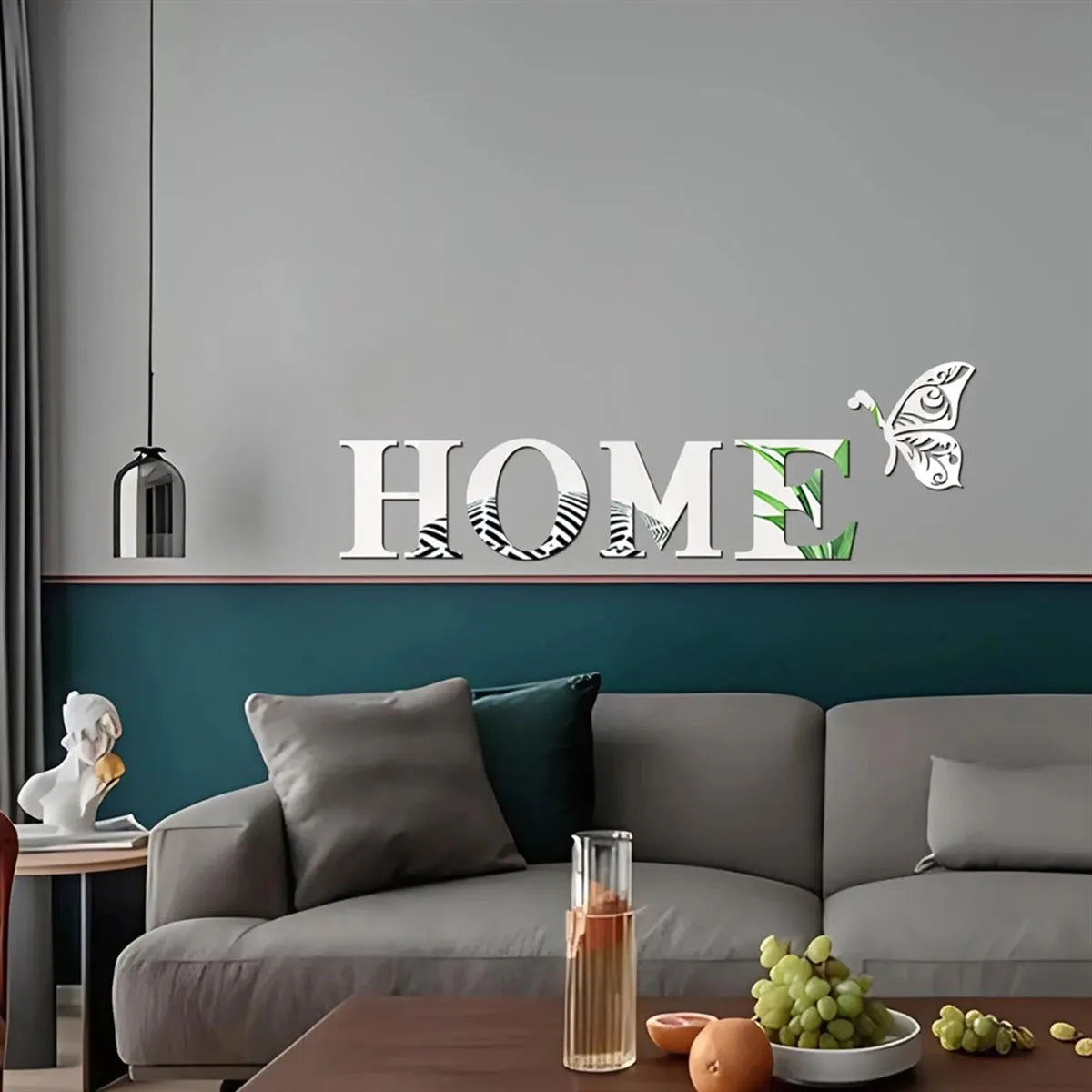 Home Logo 3D Wall Mirror