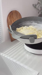 2Pc StrainLock™ - Easier Straining, Less Dishes