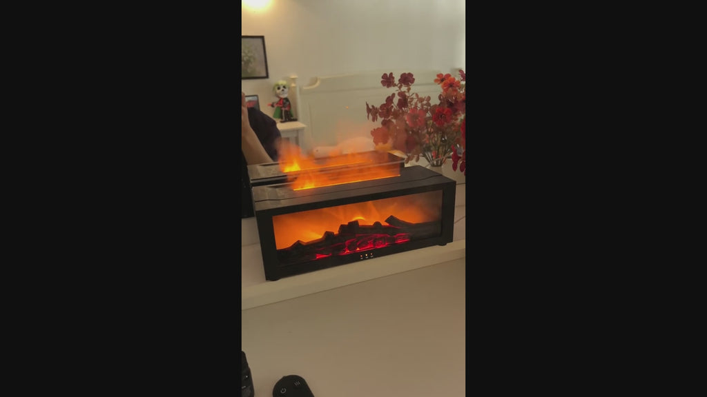 Mini Flame Fireplace Aromatherapy Diffuser